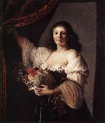 COUWENBERGH, Christiaen van Woman with a Basket of Fruit fgf oil painting picture wholesale